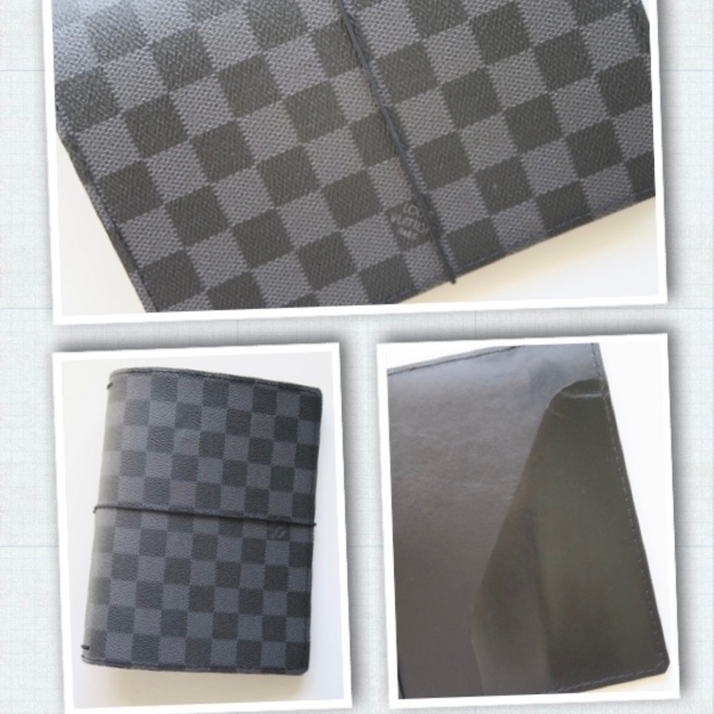 B6 standard faux DG TN fully lined in black leather